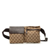 Gucci GG Canvas Double Pocket Belt Bag Secondhand