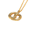 Secondhand Dior Gold Plated CD Logo Pendant Necklace