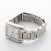 Cartier Tank Anglaise W4TA0003 3485312740UX SS QZ Silver-Face Watch Secondhand