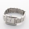 Cartier Tank Anglaise W4TA0003 3485312740UX SS QZ Silver-Face Watch Secondhand