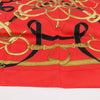 Hermès Carré 90 " Eperon d'or" Silk handkerchief in Red Secondhand