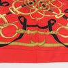 Hermès Carré 90 " Eperon d'or" Silk handkerchief in Red Secondhand