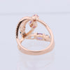 Secondhand Collection Privée Diamond Ring in Multicolor K18PG 5.3g 129 S008 D026