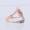 Secondhand Collection Privée Diamond Ring in Multicolor K18PG 5.3g 129 S008 D026