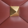 Valentino Garavani One Studs Leather 2Way Shoulder Bag in Chestnut Secondhand