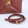 Valentino Garavani One Studs Leather 2Way Shoulder Bag in Chestnut Secondhand