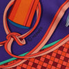 Hermès Carré 90 Fouets et Badines" 100% Silk Scarf in Purple Secondhand