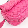 BOTTEGA VENETA Intrecciato Leather Chain Shoulder Bag in Hot Pink Secondhand