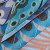 Hermès Carré 90 "PLUMES EN FETE" 100% Silk Scarf in Blue Secondhand
