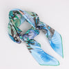 Hermès Carré 90 "PLUMES EN FETE" 100% Silk Scarf in Blue Secondhand