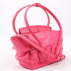 Bottega Veneta Arco Mini Paper Calfskin Maxi Intrecciato 2Way Handbag in Pink Secondhand