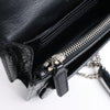 Saint Laurent Paris Sunset Mock Croc Shoulder Bag in Black Secondhand