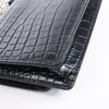 Saint Laurent Paris Sunset Mock Croc Shoulder Bag in Black Secondhand