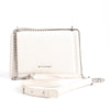 BVLGARI Serpenti Leather Chain Shoulder Bag in White Secondhand
