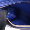 CELINE Trapeze Leather x Suede 2Way Handbag in Blue Secondhand