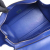 CELINE Trapeze Leather x Suede 2Way Handbag in Blue Secondhand