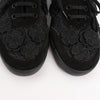 CHANEL Camelia Lace x Suede Sneakers in Black G34815, Size 37 Secondhand
