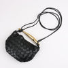 Bottega Veneta Intrecciato Sardines Leather Shoulder Bag in Black Secondhand