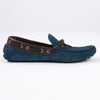 Louis Vuitton 14 years Suede Driving Loafers in Navy x Brown, Size 43 EU, ND0114 (Marketplaces) Secondhand