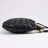Bottega Veneta Intrecciato Sardines Leather Shoulder Bag in Black Secondhand