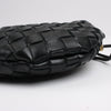 Bottega Veneta Intrecciato Sardines Leather Shoulder Bag in Black Secondhand
