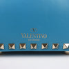 Valentino Garavani Rockstud Mini Leather 2Way Handbag in Blue Secondhand