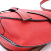 LOEWE Gate Soft Grain Leather Mini Crossbody Bag Scarlet Red Burnt Red Secondhand