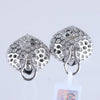 Secondhand Collection Privée Black diamond Earrings K18WG 10.6g, 2.45 ct