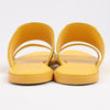 HERMES Kaia Suede Sandals in Yellow Gold, Size 36.5 EU Secondhand