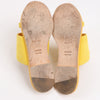 HERMES Kaia Suede Sandals in Yellow Gold, Size 36.5 EU Secondhand