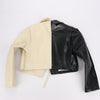 Secondhand Marni Two-Tone Cropped Leather Jacket, Size 40 IT
