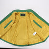 DSQUARED2 Green Leather Cape Jacket, Style S75AM0561, Size 38 Secondhand