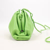 Bottega Veneta Mini The Pouch Leather Crossbody bag in Acid Green Secondhand