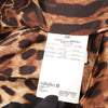 Dolce & Gabbana Black Leather and Leopard Biker Jacket, Size 38 Secondhand