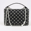 Valentino Rockstud Spike Chain 2Way Shoulder Bag in Black x White Secondhand