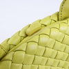 Bottega Veneta Intrecciato Small Leather 2Way Handbag in Yellowish Green Secondhand