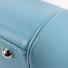 HERMES Paris Bombay 35 Veau Epsom Blue Jean Silver Metal Fittings Handbag □K: 2007 Secondhand