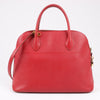 HERMES Bolide 35 Cushbell Rouge vif Gold Metal Fittings Handbag ○W:1993 Secondhand