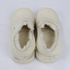 Bottega Veneta Puddle Shearling Cozy Matt Rubber Low Top Shoes in Ivory Secondhand