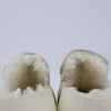 Bottega Veneta Puddle Shearling Cozy Matt Rubber Low Top Shoes in Ivory Secondhand