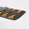 Bottega Veneta Leather Fragment Case in Black × Brown Secondhand