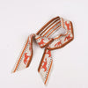Hermès Sequences Horse Twilly Scarves in Orange Secondhand