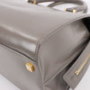 Saint Laurent Paris Uptown Leather Handbag in Gray 557653 Secondhand