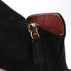 Gucci Black Suede Tasseled Ankle Boots - Size 37.5 EU 298169 Secondhand