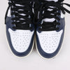 Nike Air Jordan Leather High-Top Sneakers in White x Navy DZ5485-401 Secondhand