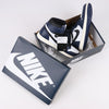 Nike Air Jordan Leather High-Top Sneakers in White x Navy DZ5485-401 (Marketplaces) Secondhand