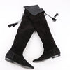 Secondhand Celine Chat Botté Over-The-Knee Flat Boot in Suede Calfskin in Size 38 RM0220