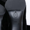 Chanel Coco Mark Velour Long Boots in Black, Size 37.5 EU (Marketplaces) Secondhand