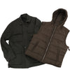 Secondhand CC Collection Corneliani Wool Jacket with Removable Puffer Vest, Size 50