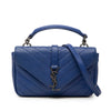 Saint Laurent Baby Chevron Sheepskin Classic Monogram Chain Bag Secondhand